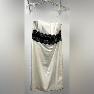 👗Donna Morgan Summer Party Dress – Classic Black & White with Sparkle …